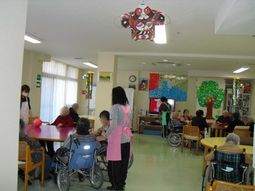 明るい共用スペース