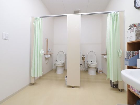 清潔なトイレ設備