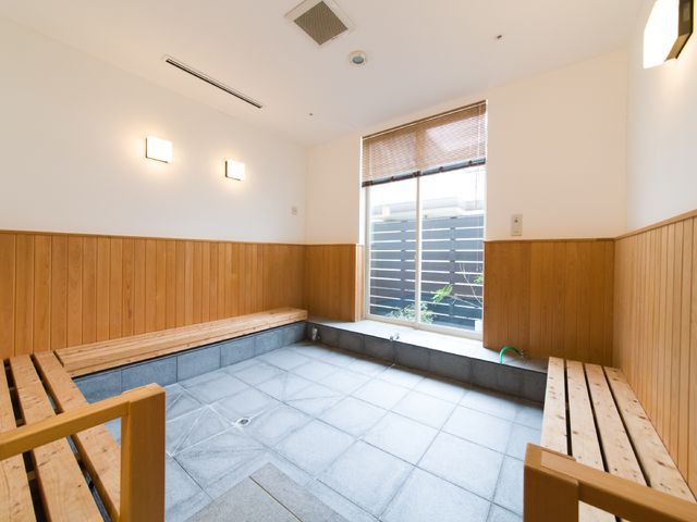 中庭の安らぎ空間