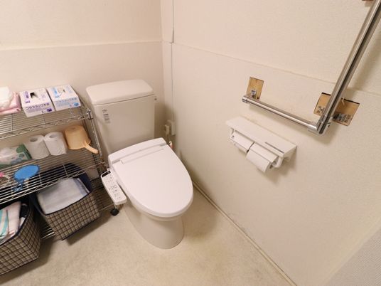 清潔なトイレの設備