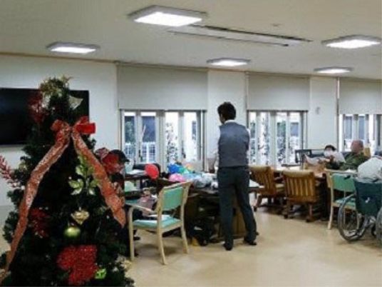 クリスマスのデイルーム