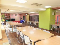 明るい共有スペース