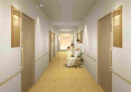 廊下の明るい光景