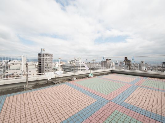 都市の眺望と屋上