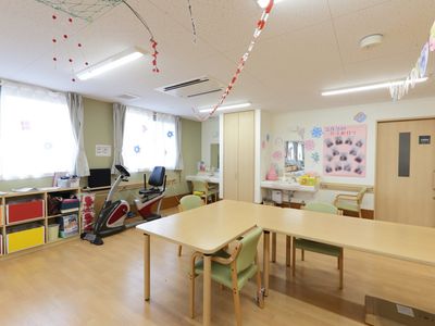 明るい機能訓練室