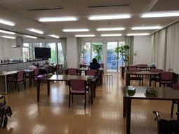 明るい共用スペース