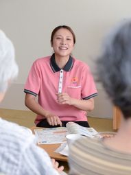 スタッフと入居者の対話