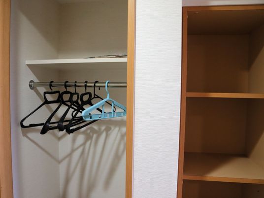 整理整頓されたクローゼット