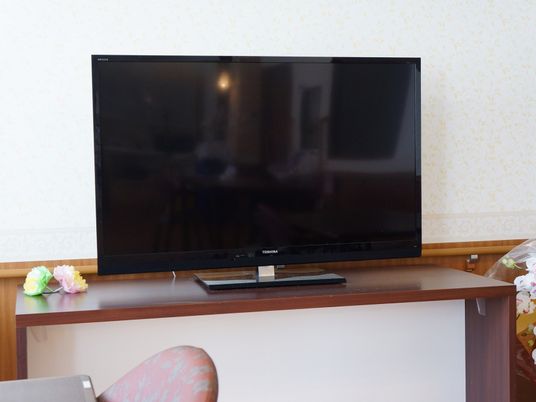 居室に設置されたテレビ