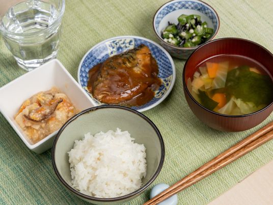 栄養バランスの取れた和食膳