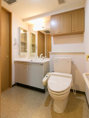 清潔な洗面トイレスペース