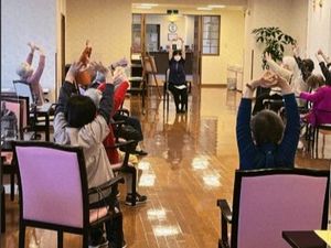 スタッフ指導のレクリエーション