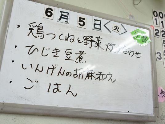 情報掲示のホワイトボード