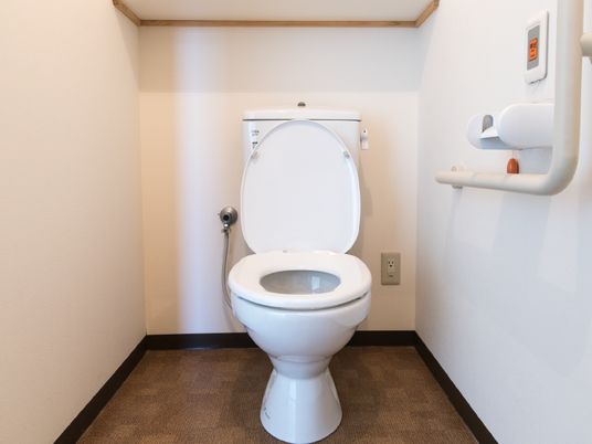 清潔なトイレ設備