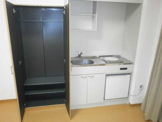 キッチン付き居室の一角