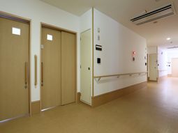 明るい廊下の様子
