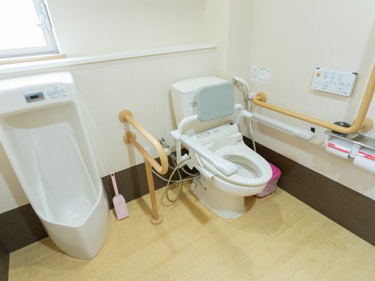 清潔なトイレ設備