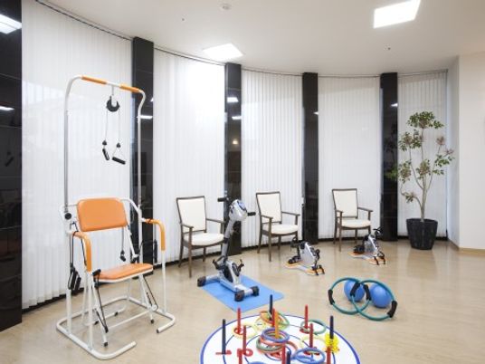 明るい機能訓練室