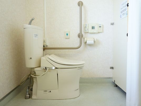 手すり付き洋式トイレ