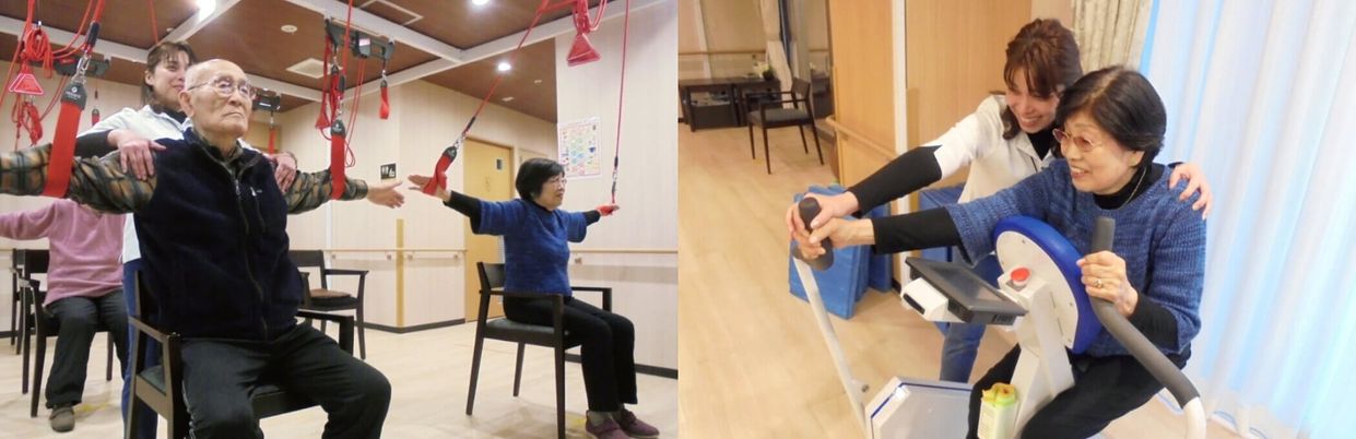 訓練に励む方々の様子