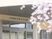 桜が見えるエントランス  