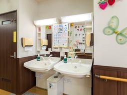 整備された清潔な洗面台