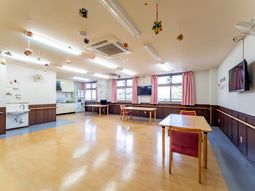 明るい共用スペース