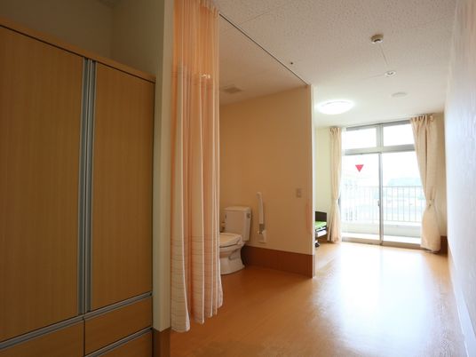 ゆったりとした居室の一角