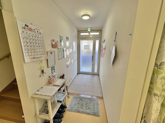 廊下の装飾がある場所
