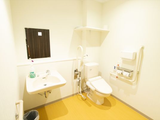 清潔なトイレの設備