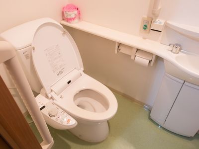 バリアフリー対応のトイレ