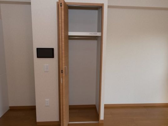 シンプルな洋室のクローゼット