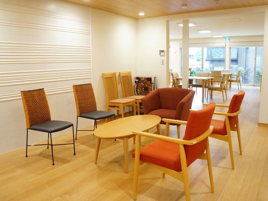 共有スペースの和やかな一角