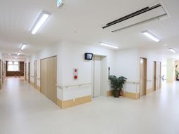 広々とした明るい廊下