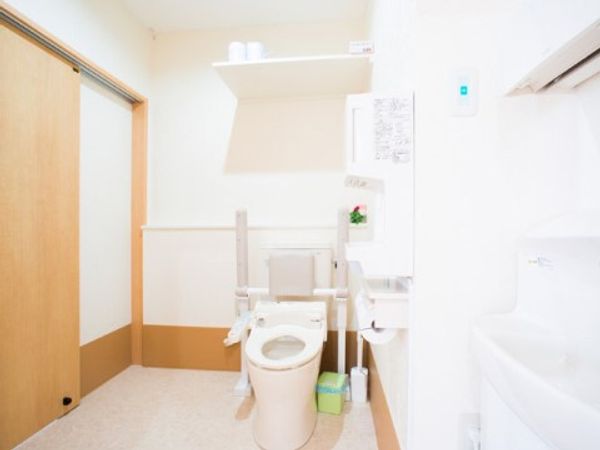 清潔なトイレの一角