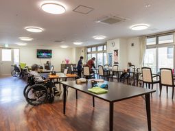 明るい共有スペース