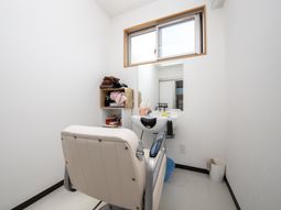 清潔な洗髪スペース