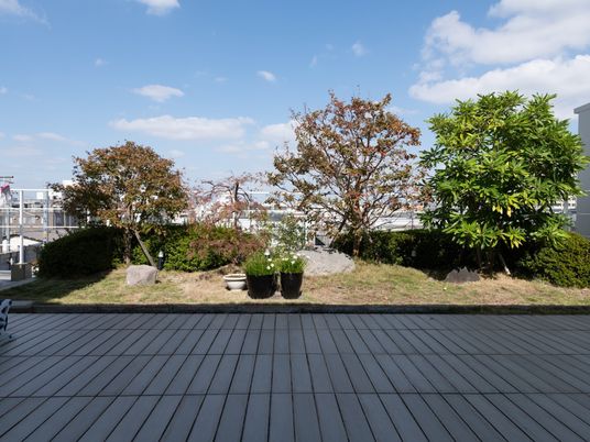 快適な屋外中庭