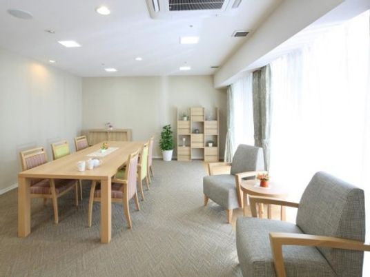 明るい共有スペース