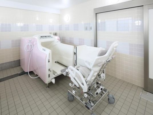 清潔感のある浴室設備