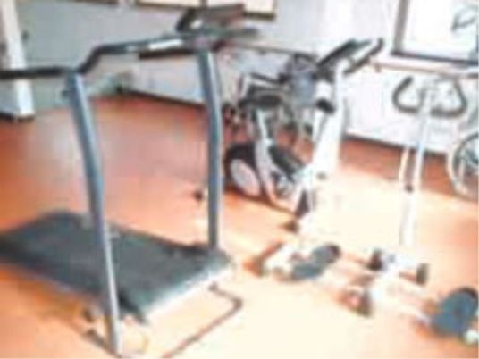 運動器具のある部屋