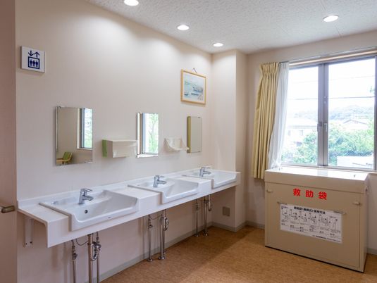 清潔な洗面台