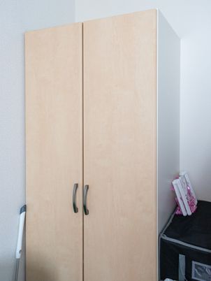 木目調のクローゼット