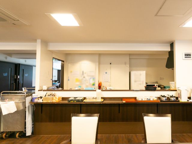 清潔な調理スペース