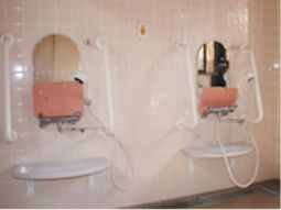 安全な浴室のシート