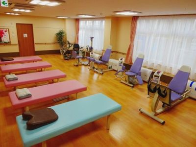 リハビリ用具の整った空間