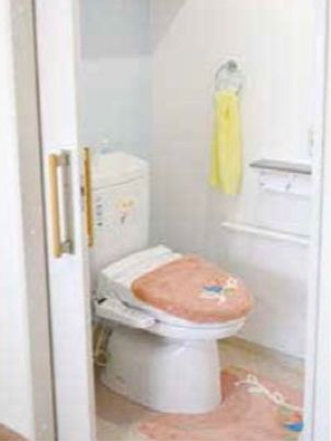 清潔なトイレの一角