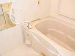 清潔な浴室の一角