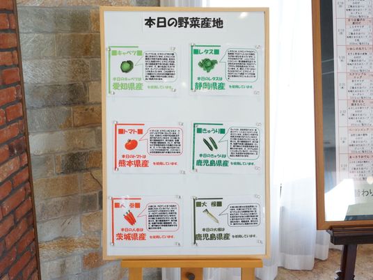 掲示物のあるロビー