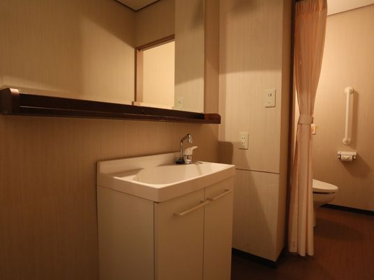 洗面台とトイレの一部